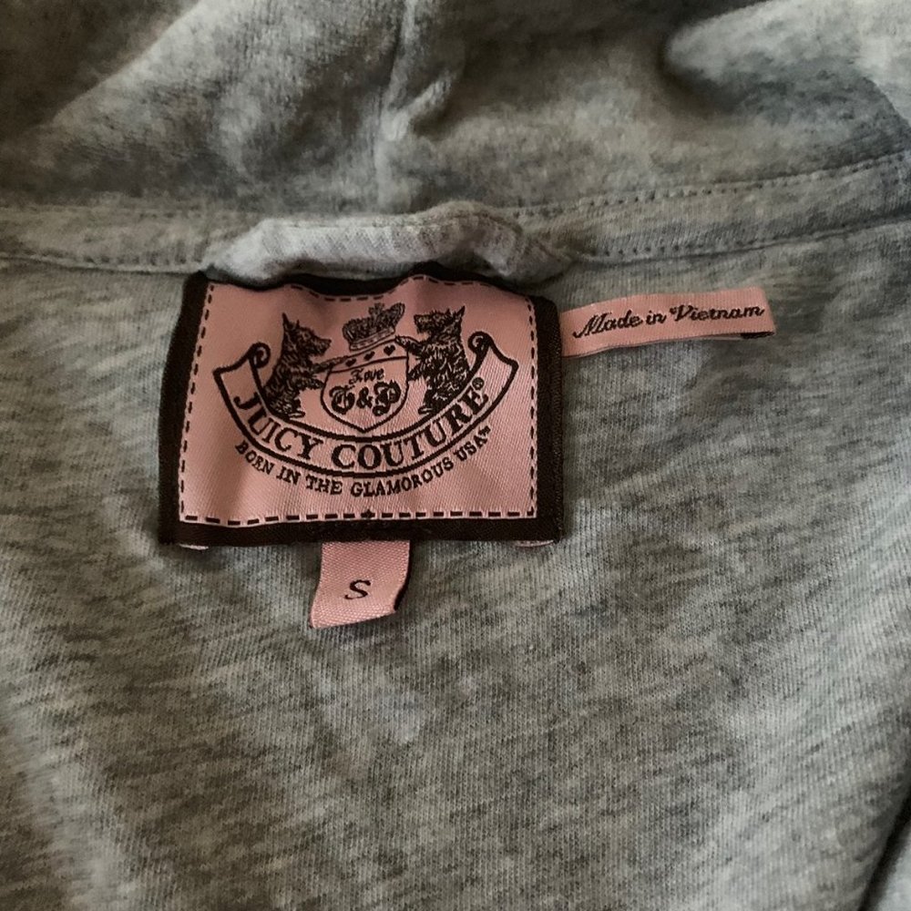 Juicy Couture velour robe grey size S - Picture 2 of 4
